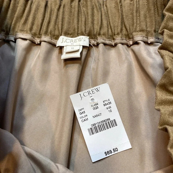 🆕 J. Crew Paper Bag Wool Blend Tan Skirt - Picture 2 of 5
